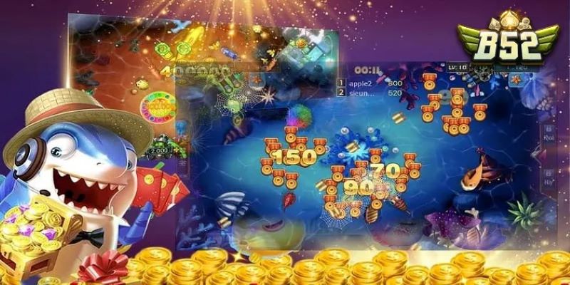 Hệ thống súng đạn theo nhiều cấp độ tiêu diệt cá dễ dàng 